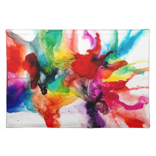 Jeweltone Prism - Watercolor Cloth Placemat