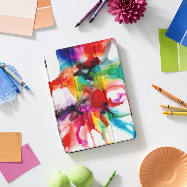 Jeweltone Prism - Watercolor iPad Pro Cover (Desk)