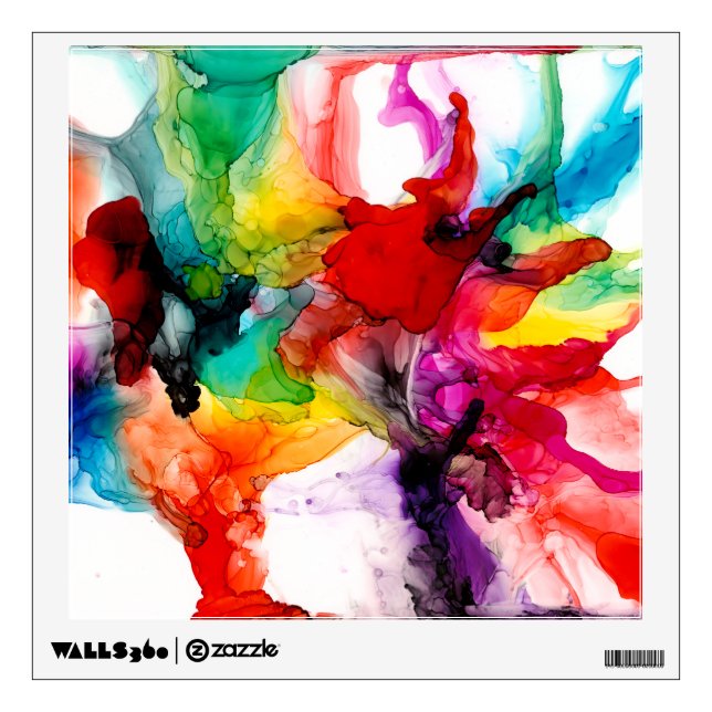 Jeweltone Prism - Watercolor Wall Decal (Front)