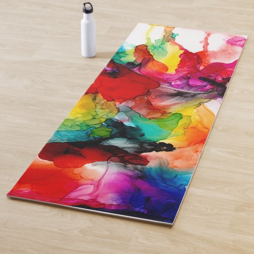 Jeweltone Prism _ Watercolor Yoga Mat