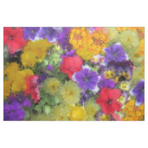 JEWELTONE WATERCOLOR FLORAL FABRIC