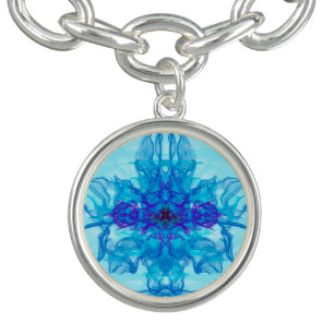 JEWERLY - Blue Smoke - Fractal Art - Bracelet
