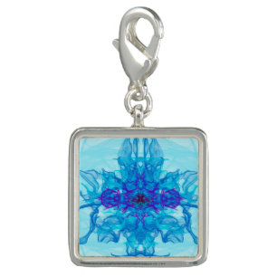 JEWERLY - Blue Smoke - Fractal Art - Charm