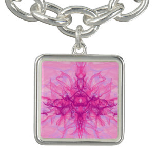 JEWERLY - Orange Smoke - Fractal Art - Bracelet