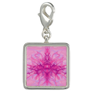 JEWERLY - Orange Smoke - Fractal Art - Charm