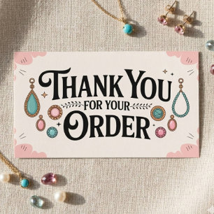 Jewerly Small Business Thank You Business Card