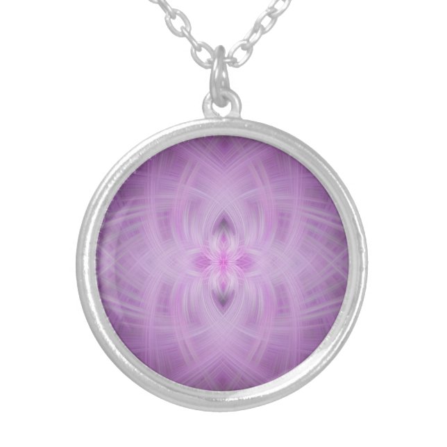 JEWERLY - Violet  - Silver Plated Necklace (Front)