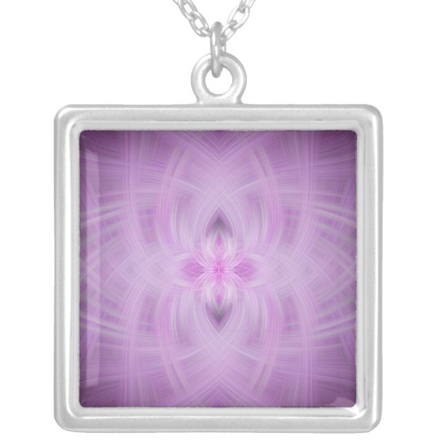 JEWERLY - Violet  - Silver Plated Necklace (Front)