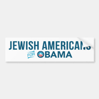 Jewish Americans For Barack Obama Bumper Sticker