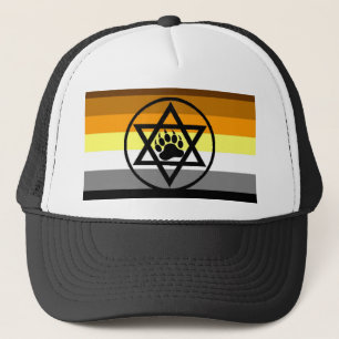Jewish Bear Pride Flag Trucker Hat