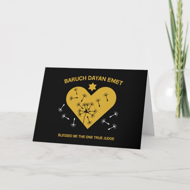 Jewish bereavement And Loss Card (Front)