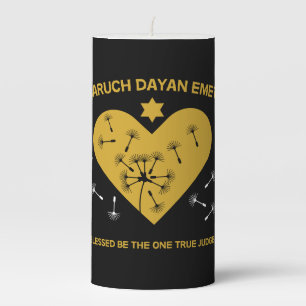 Jewish bereavement And Loss Pillar Candle