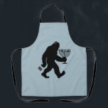 Jewish Bigfoot Hanukkah Chanukah Humor Hilarious  Apron<br><div class="desc">Jewish Bigfoot Hanukkah Chanukah Humor Hilarious Menorah Dreidel</div>