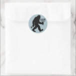 Jewish Bigfoot Hanukkah Chanukah Humor Hilarious  Classic Round Sticker<br><div class="desc">Jewish Bigfoot Hanukkah Chanukah Humor Hilarious Menorah Dreidel</div>