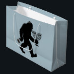 Jewish Bigfoot Hanukkah Chanukah Humor Hilarious  Large Gift Bag<br><div class="desc">Jewish Bigfoot Hanukkah Chanukah Humor Hilarious Menorah Dreidel</div>