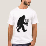 Jewish Bigfoot Hanukkah Chanukah Humor Hilarious  T-Shirt<br><div class="desc">Jewish Bigfoot Hanukkah Chanukah Humor Hilarious Menorah Dreidel</div>