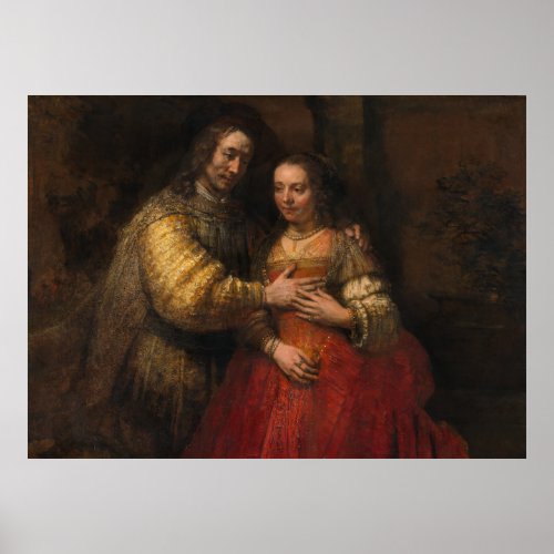 Jewish Bride Rembrandt van Rijn Poster
