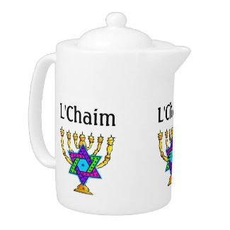 Jewish Star Tea Pots and Cups