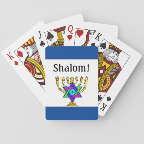 Jewish Candlesticks   Poker Cards