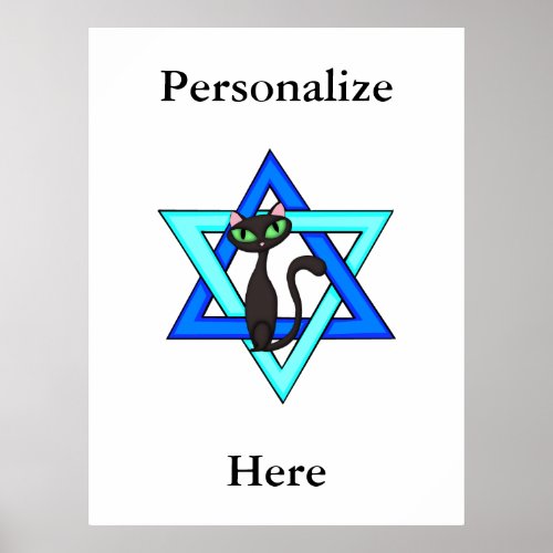Jewish Cat Stars Poster