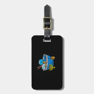 Jewish Cats Ramen Kitten Anime Hanukkah Pajamas Ch Luggage Tag