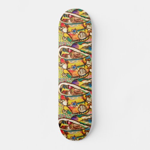 Jewish Celebration Skateboard _ Torah