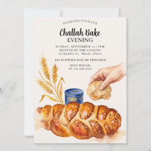 Jewish Challah Bake Event Invitation