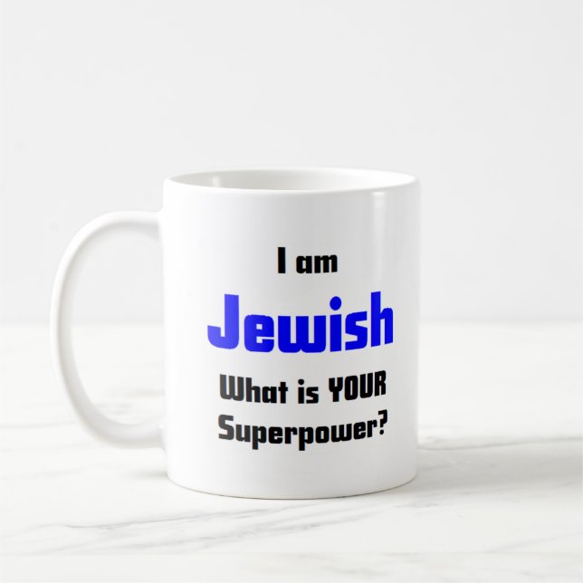 jewish coffee mug (Left)