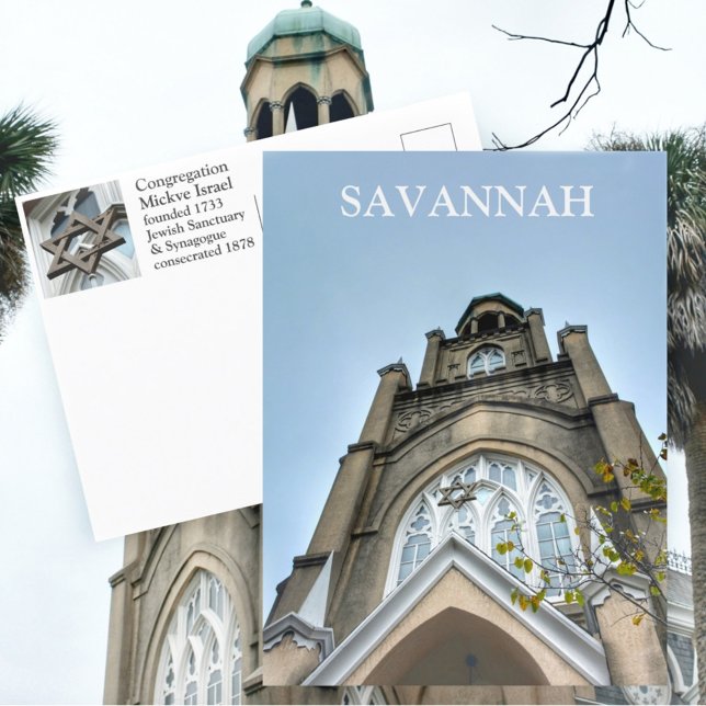Jewish Congregation Mickve Israel Savannah Georgia Postcard (Creator Uploaded)