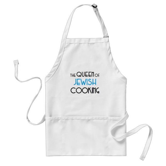 jewish cooking queen adult apron (Front)