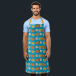 Jewish Cuisine Cartoon Apron<br><div class="desc">Jewish Cuisine Cartoon pattern.</div>