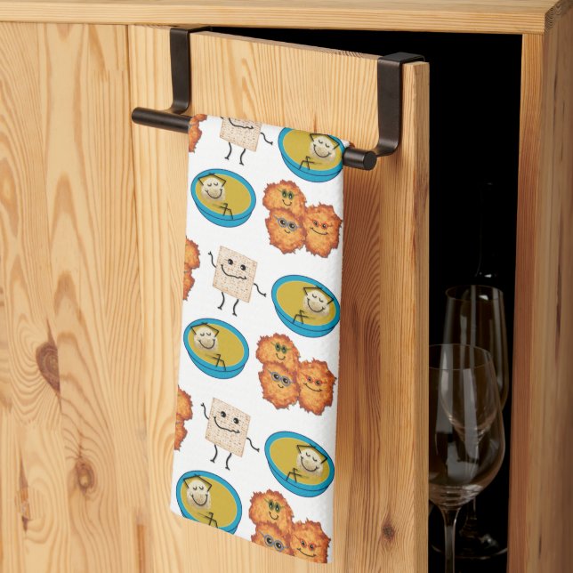 Jewish Cuisine Kitchen Towel (Thirds Fold)