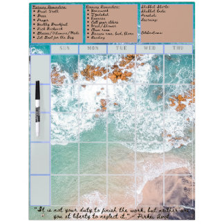 Jewish Family Weekly Calendar Whiteboard