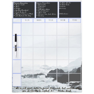 Jewish Family Weekly Schedule Calendar Dry Erase Dry Erase Board