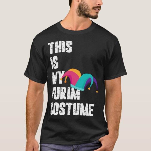 Jewish Festival Purim Costume This Is My Purim Cos T-Shirt (Front)