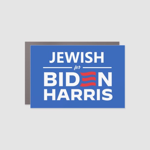 Jewish for Biden Harris Car Magnet