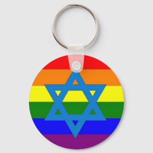 Bulk Lesbian Sunset Flag Split Ring Key Chains, Bulk Gay Pride