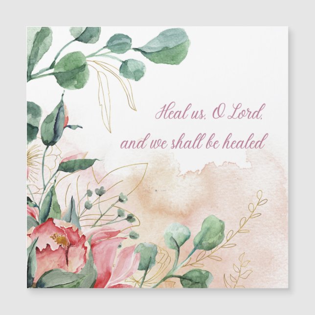 Jewish Get Well Prayer for Healing of the Sick (Front)