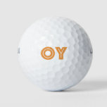 Jewish Gift-sports-golf Balls-oy Vey Golf Balls at Zazzle