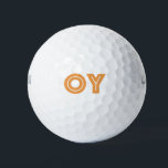 Jewish Gift-Sports-Golf Balls-Oy Vey Golf Balls<br><div class="desc">Golf Balls,  Oy and Vey,  to help you get your inner kvetch out while practicing. Fun Jewish Humor gift.</div>