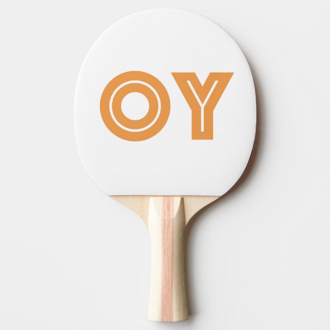 Jewish Gift, Unique, Oy Ve Ping-Pong Paddle (Front)