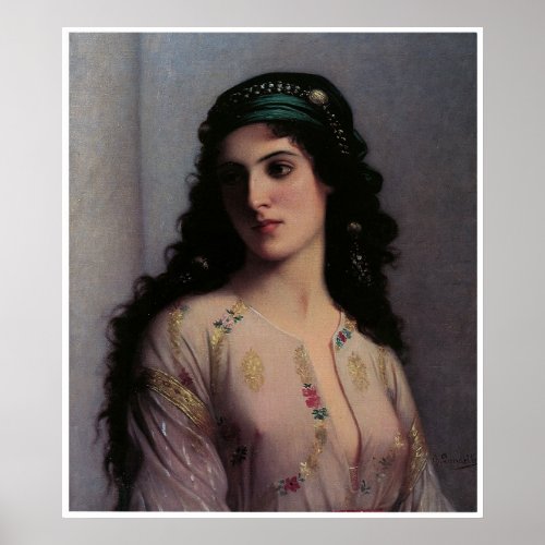 Jewish Girl in Tangiers Charles Landelle Poster