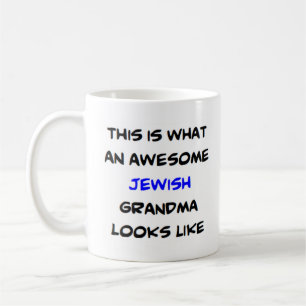 jewish grandma, awesome coffee mug