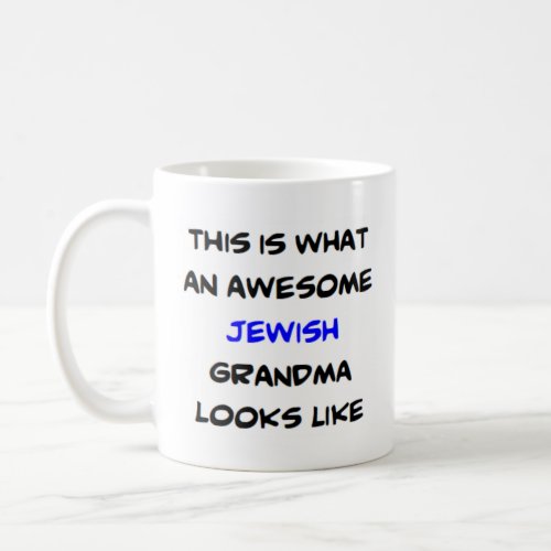 jewish grandma awesome coffee mug