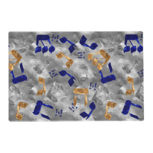 Jewish-Hammered-Dreidel-Letters- Placemat