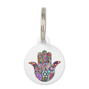 Jewish Hamsa Pet Tag