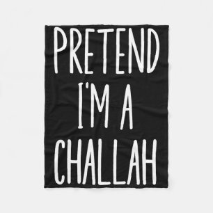 Jewish Hanukkah Challah Easy Halloween Costume  Fleece Blanket
