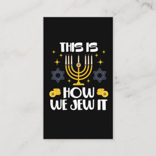 Jewish Hanukkah This Is How We Jew It Business Card