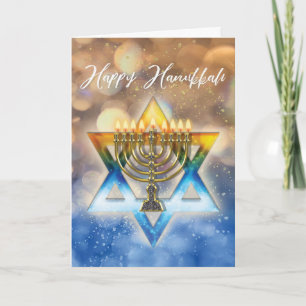 Jewish Holiday Card - Festival of Lights Hanukkah