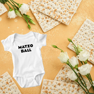 Jewish Holiday Pesach Passover Matzo Ball Baby Bodysuit